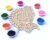 DIY MDF Readymade Round Lotus Designer Rangoli Mat Easy to Use Rangoli Template Easy to Fill Wooden MDF Rangoli Boards for Indian Traditional Festival (Size:- 12 Inches Diameter) (Peacock)