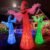 12FT Giant Halloween Inflatables Ghost Decorations with 3-Colored Flame Rotation LEDs Huge Halloween Inflatable Large Tall Spooky Halloween Blow Ups Decoration Outdoor Yard Lawn Party