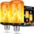 Y- STOP Upgraded LED Flame Light Bulbs, 4 Modes Flickering Light Bulb with Upside Down Effect, E26 Base Fire Bulb for Halloween, Christmas Decorations, Party, Outdoor, Indoor, Home Decor (2 Pack)