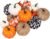 Ueerdand 16 PCS Fall Decor Assorted Sizes Artificial Pumpkins Burlap Faux Foam Pumpkin for Harvest Autumn Season Halloween Thanksgiving Holiday Festive Embellishing and Displaying