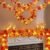 4 Pack Fall Decor Garland – Fall Thanksgiving Decorations for Home – 23.6Ft Maple Leaves Garland with Lights Battery Operated for Mantle Fireplace Table Indoor Outdoor Autumn Halloween Christmas Decor