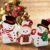 Snowman Christmas Decorations Indoor, Cute Snowman Winter Tiered Tray Decor Set of 3, Wooden Snowman Blocks Xmas Table Decoration for Party Home Office Shelf Door (Peppermint Candy Canes)