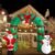 10ft Christmas Inflatable Outdoor Decoration Inflatable Yard Decoration Inflatable Santa Claus and Snowman Arch Decoration Built-in LED Lights for Christmas Holiday Party, Garden Decoration