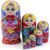 Starxing Russian Nesting Dolls Wood Matryoshka Stacking Set of 7 Handmade Toys for Children Kids Adults Easter Mother’s Day Birthday Christmas Halloween Home Room Decoration Gift